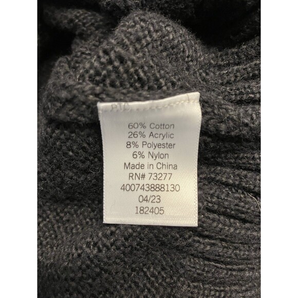 Sonoma Goods for Life Turtleneck Sweater Black Popcorn Stitch Size L NWOT - Picture 4 of 8